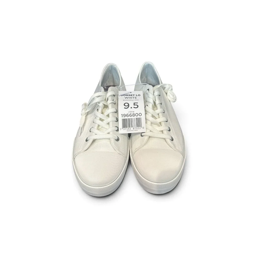 Ben Sherman Dorset Lo Men's 9.5 White Canvas Low Top Sneakers New in Box NWB